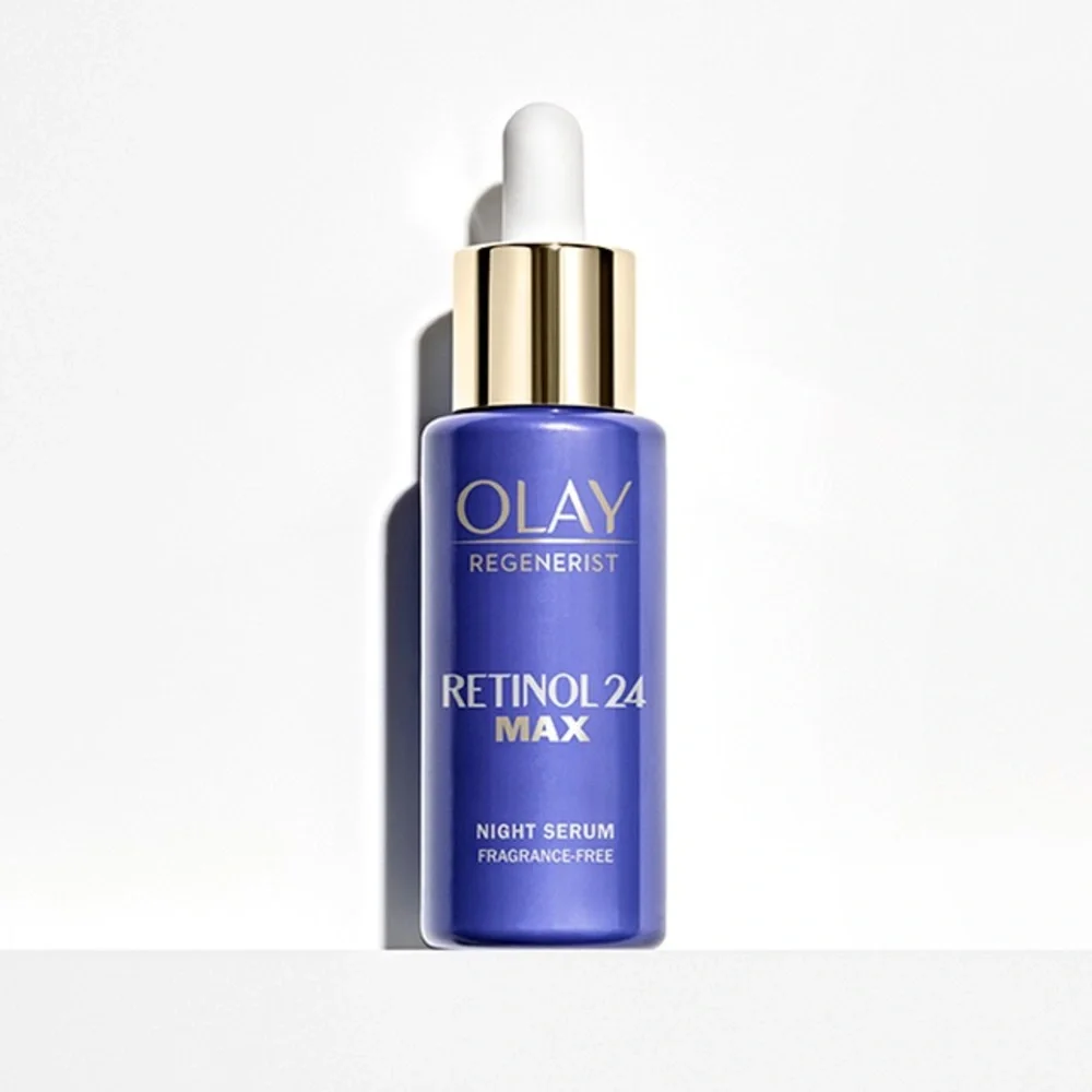 Olay Regenerist Retinol24 Night Facial Serum Penetrate Deep In2 skin’s layers.